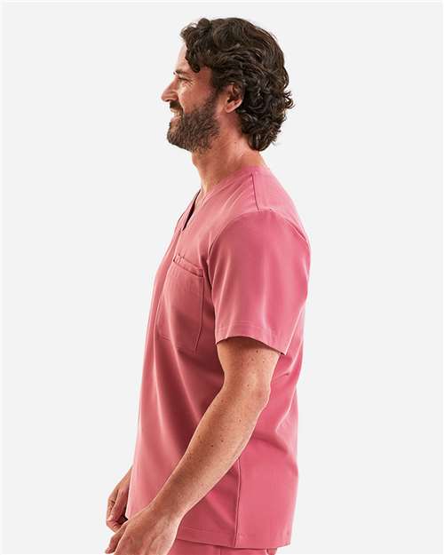 Onna NN200 Men's Limitless V-Neck Stretch Scrub Top - Side view