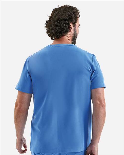 Onna NN200 Men's Limitless V-Neck Stretch Scrub Top - Back view