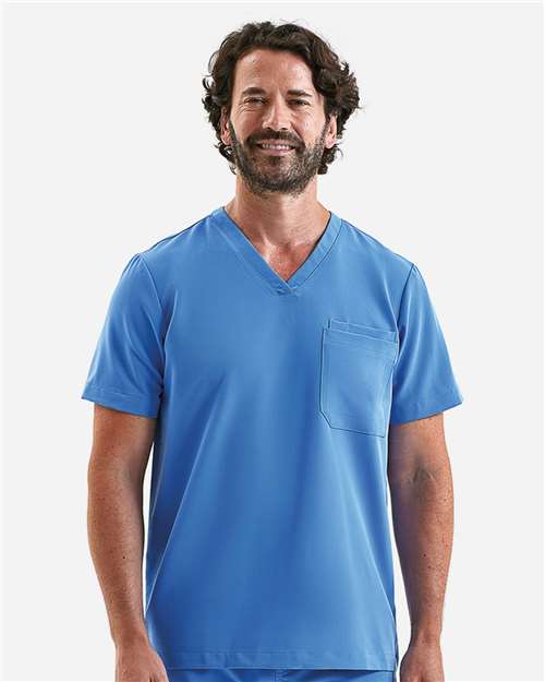 Onna NN200 Men's Limitless V-Neck Stretch Scrub Top - Front view