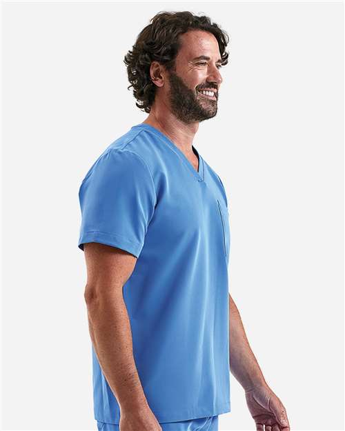 Onna NN200 Men's Limitless V-Neck Stretch Scrub Top - Side view