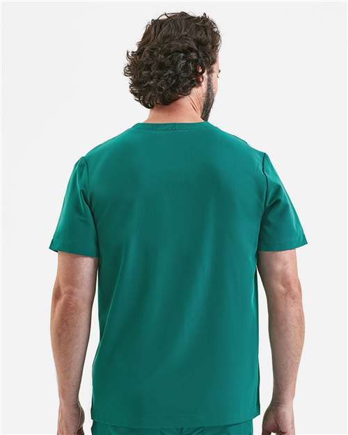Onna NN200 Men's Limitless V-Neck Stretch Scrub Top - Back view
