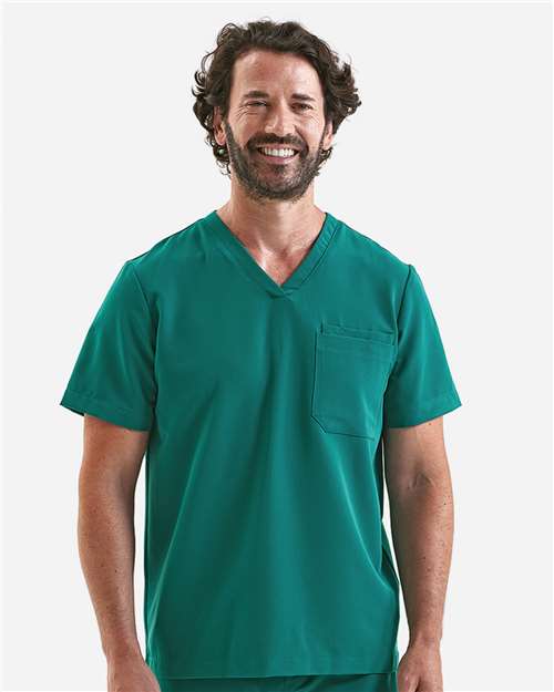 Onna NN200 Men's Limitless V-Neck Stretch Scrub Top - Front view