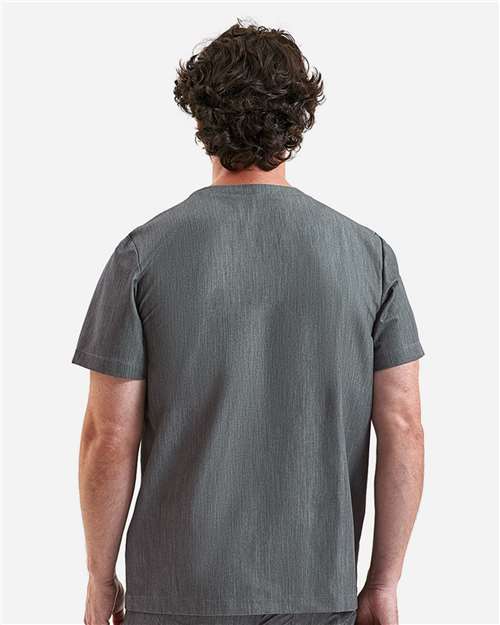 Onna NN200 Men's Limitless V-Neck Stretch Scrub Top - Back view