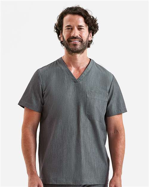 Onna NN200 Men's Limitless V-Neck Stretch Scrub Top - Front view