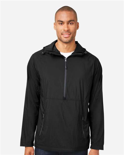 North End NE810 Men's Aura Lightweight Packable Anorak - Front view