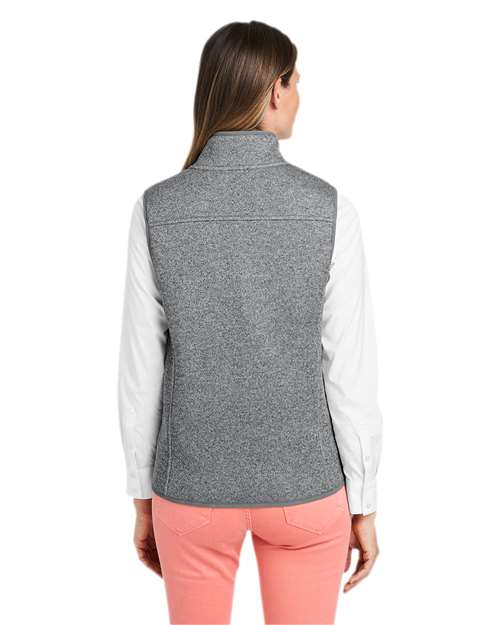 vineyard vines O001411 Women's Mountain Sweater Fleece Vest - Back view