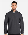 North End NE725 Men's Spirit Textured Quarter-Zip Pullover - Front view