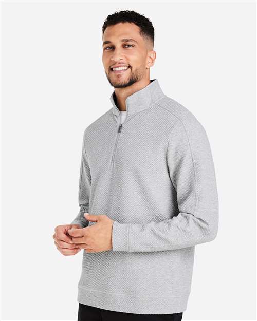 North End NE725 Men's Spirit Textured Quarter-Zip Pullover - Side view