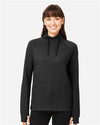 North End NE200W Women's Rhythm Waffle Cross-Neck Pullover - Front view