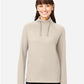North End NE200W Women's Rhythm Waffle Cross-Neck Pullover - Front view