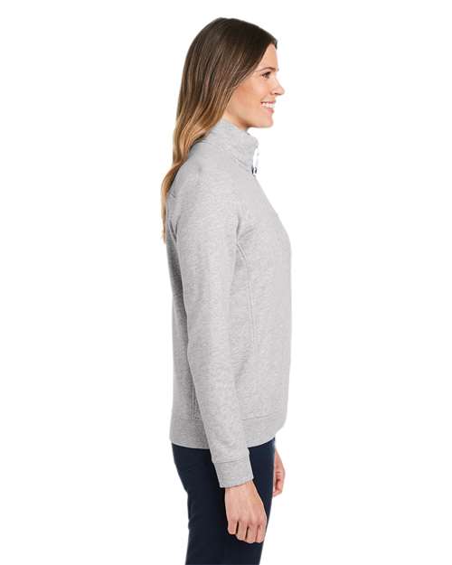 vineyard vines K002795 Women?s Collegiate Shep Quarter-Zip Sweatshirt - Side view