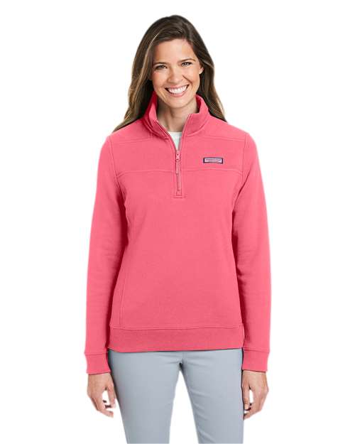 vineyard vines K002795 Women?s Collegiate Shep Quarter-Zip Sweatshirt - Front view