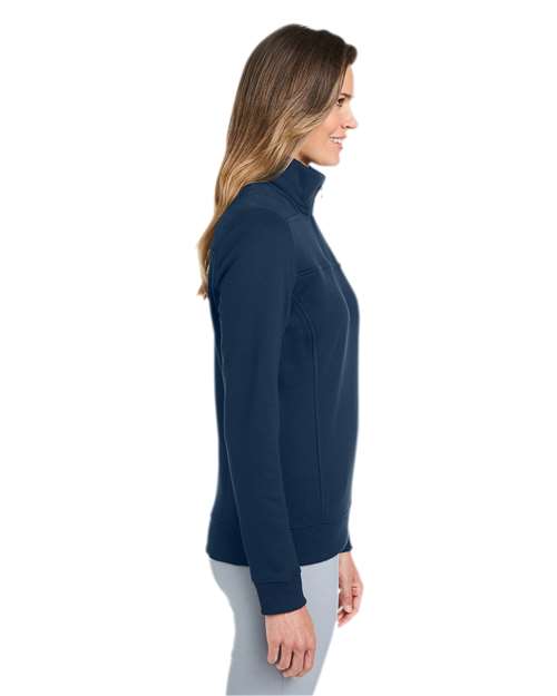 vineyard vines K002795 Women?s Collegiate Shep Quarter-Zip Sweatshirt - Side view