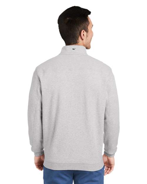 vineyard vines K002712 Men's Collegiate Shep Quarter-Zip Sweatshirt - Back view