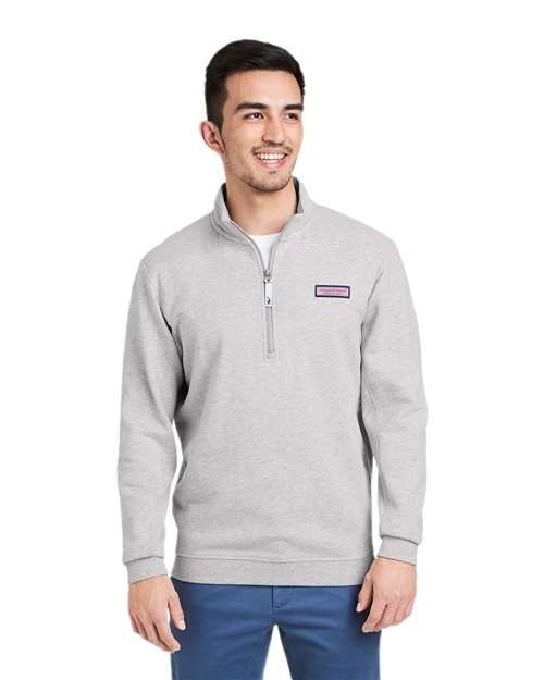 vineyard vines K002712 Men's Collegiate Shep Quarter-Zip Sweatshirt - Front view