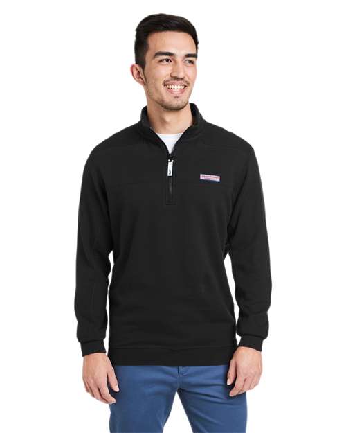 vineyard vines K002712 Men's Collegiate Shep Quarter-Zip Sweatshirt - Front view