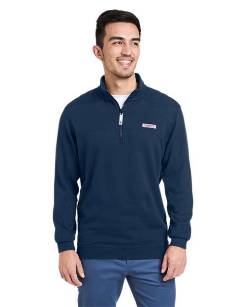 vineyard vines K002712 Men's Collegiate Shep Quarter-Zip Sweatshirt - Front view