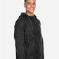 Harriton M750 Men's Packable Hooded Nylon Jacket - Side view