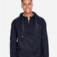 Harriton M750 Men's Packable Hooded Nylon Jacket - Front view