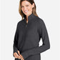 North End NE725W Women's Spirit Textured Quarter-Zip Pullover - Side view