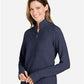 North End NE725W Women's Spirit Textured Quarter-Zip Pullover - Side view
