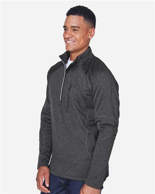 North End 88175 Men's Catalyst Performance Fleece Quarter-Zip Pullover - Side view
