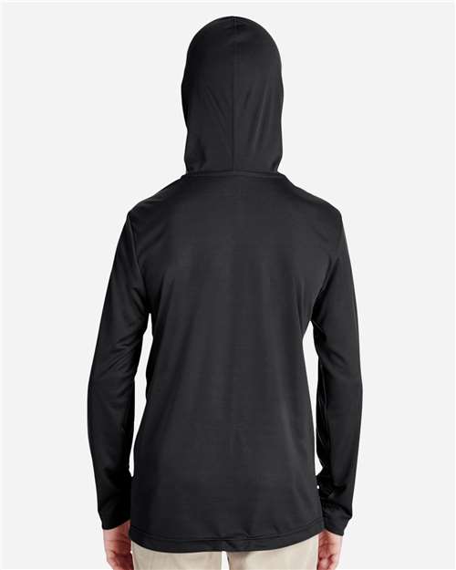 Team 365 TT41Y Youth Zone Performance Hooded Long Sleeve T-Shirt - Back view