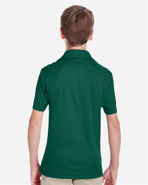 Team 365 TT51Y Youth Zone Performance Polo - Back view