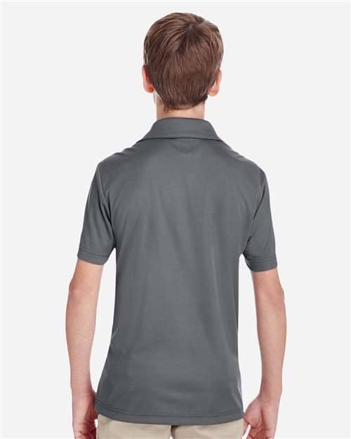 Team 365 TT51Y Youth Zone Performance Polo - Back view