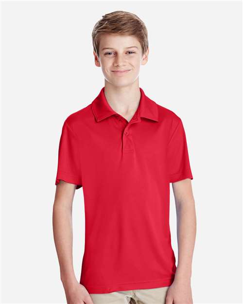 Team 365 TT51Y Youth Zone Performance Polo - Front view