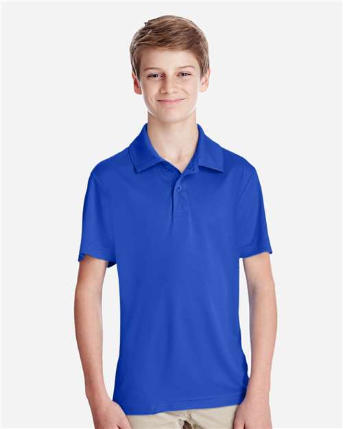 Team 365 TT51Y Youth Zone Performance Polo - Front view