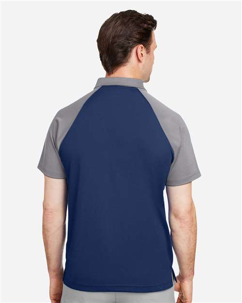Team 365 TT21C Men's Command Snag-Protection Colorblock Polo - Back view