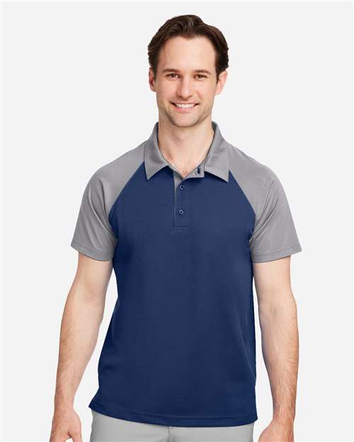 Team 365 TT21C Men's Command Snag-Protection Colorblock Polo - Front view