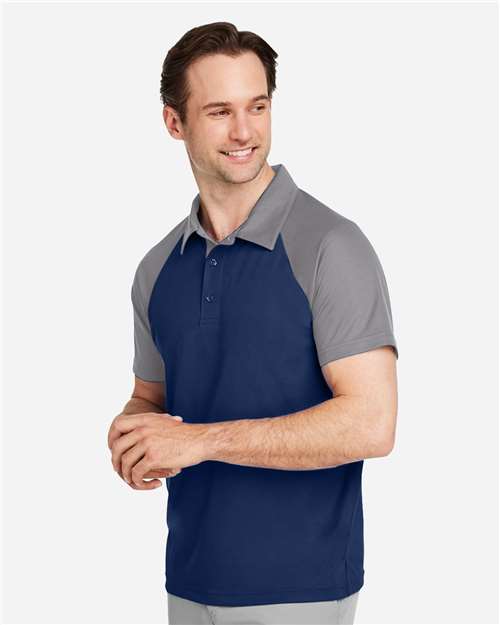 Team 365 TT21C Men's Command Snag-Protection Colorblock Polo - Side view
