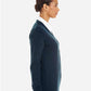 Harriton M425W Women's Pilbloc V-Neck Button Cardigan Sweater - Side view
