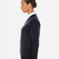 Harriton M420W Women's Pilbloc V-Neck Sweater - Side view