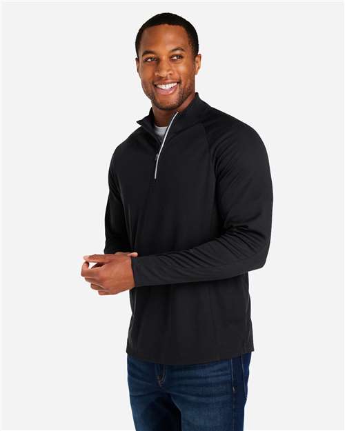 CORE365 CE418 Men's Origin Performance Pique Quarter-Zip Pullover - Side view