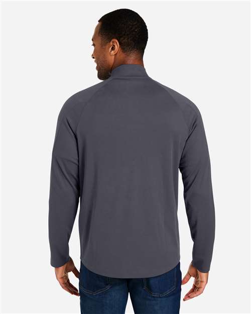 CORE365 CE418 Men's Origin Performance Pique Quarter-Zip Pullover - Back view
