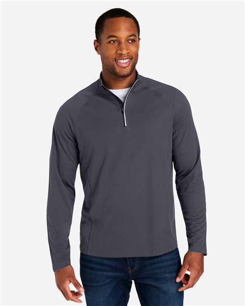 CORE365 CE418 Men's Origin Performance Pique Quarter-Zip Pullover - Front view