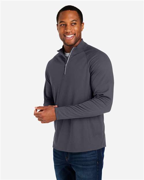 CORE365 CE418 Men's Origin Performance Pique Quarter-Zip Pullover - Side view