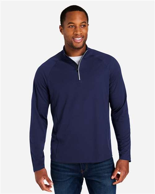 CORE365 CE418 Men's Origin Performance Pique Quarter-Zip Pullover - Front view