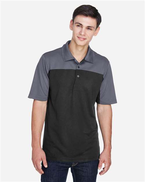 CORE365 CE101 Men's Balance Colorblock Performance Piqu·Polo - Front view