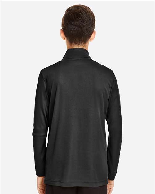 Team 365 TT31Y Youth Zone Performance Quarter-Zip Pullover - Back view