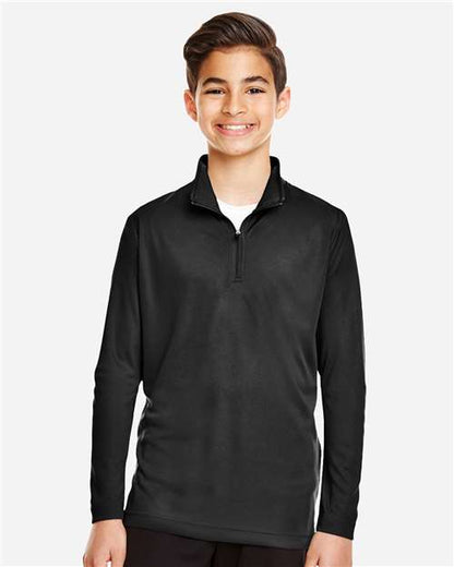 Team 365 TT31Y Youth Zone Performance Quarter-Zip Pullover - Front view