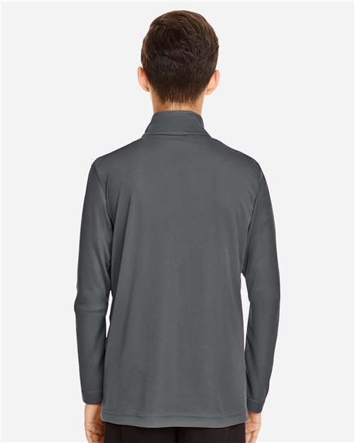 Team 365 TT31Y Youth Zone Performance Quarter-Zip Pullover - Back view