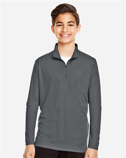 Team 365 TT31Y Youth Zone Performance Quarter-Zip Pullover - Front view