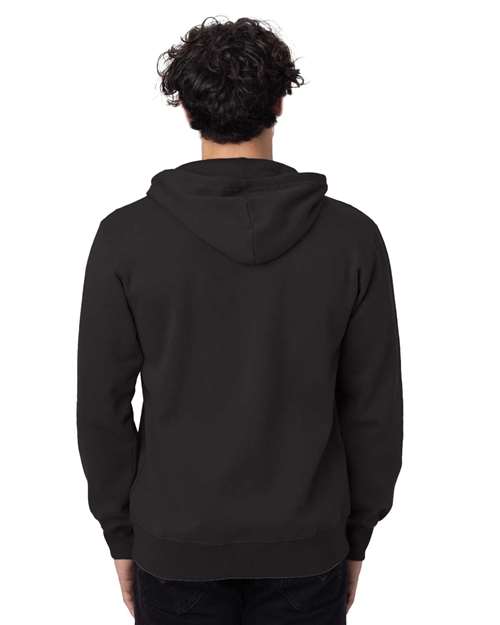 econscious EC5650 Unisex Heritage Full-Zip Hooded Sweatshirt - Back view