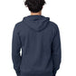 econscious EC5650 Unisex Heritage Full-Zip Hooded Sweatshirt - Back view