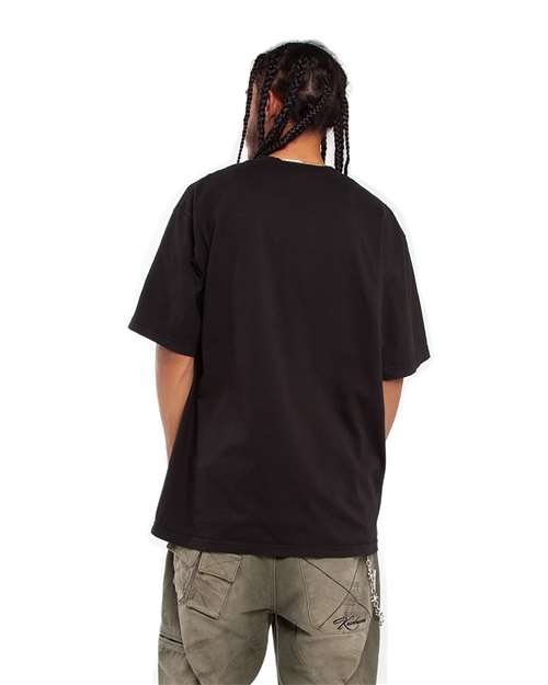 Shaka Wear SHGD Unisex Max Heavyweight Garment-Dyed Tee - Back view