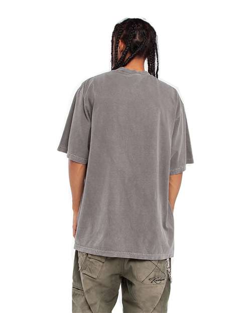 Shaka Wear SHGD Unisex Max Heavyweight Garment-Dyed Tee - Back view